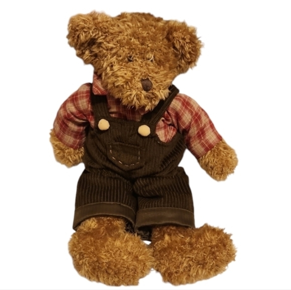 Vintage Russ Berrie Fitzsimmons Teddy Bear Plush 15"‎ Stuffed Collectors Bear